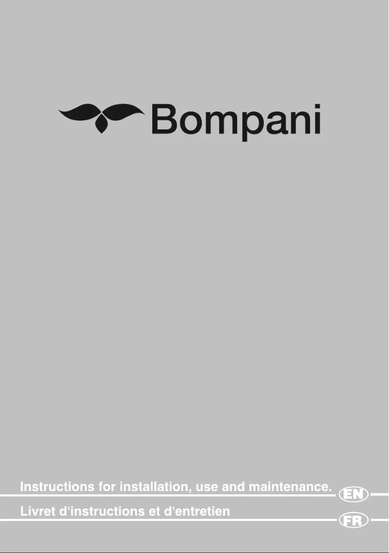 Page n°1 - Manuel utilisateur Bompani BO05283E