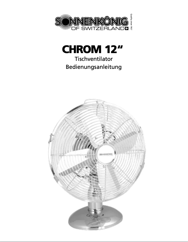 Imagen de la primera página del manual del dispositivo Crom 12''