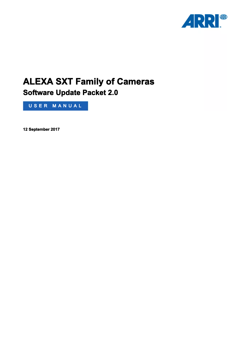 Imagen de la primera página del manual del dispositivo ALEXA SXT Plus