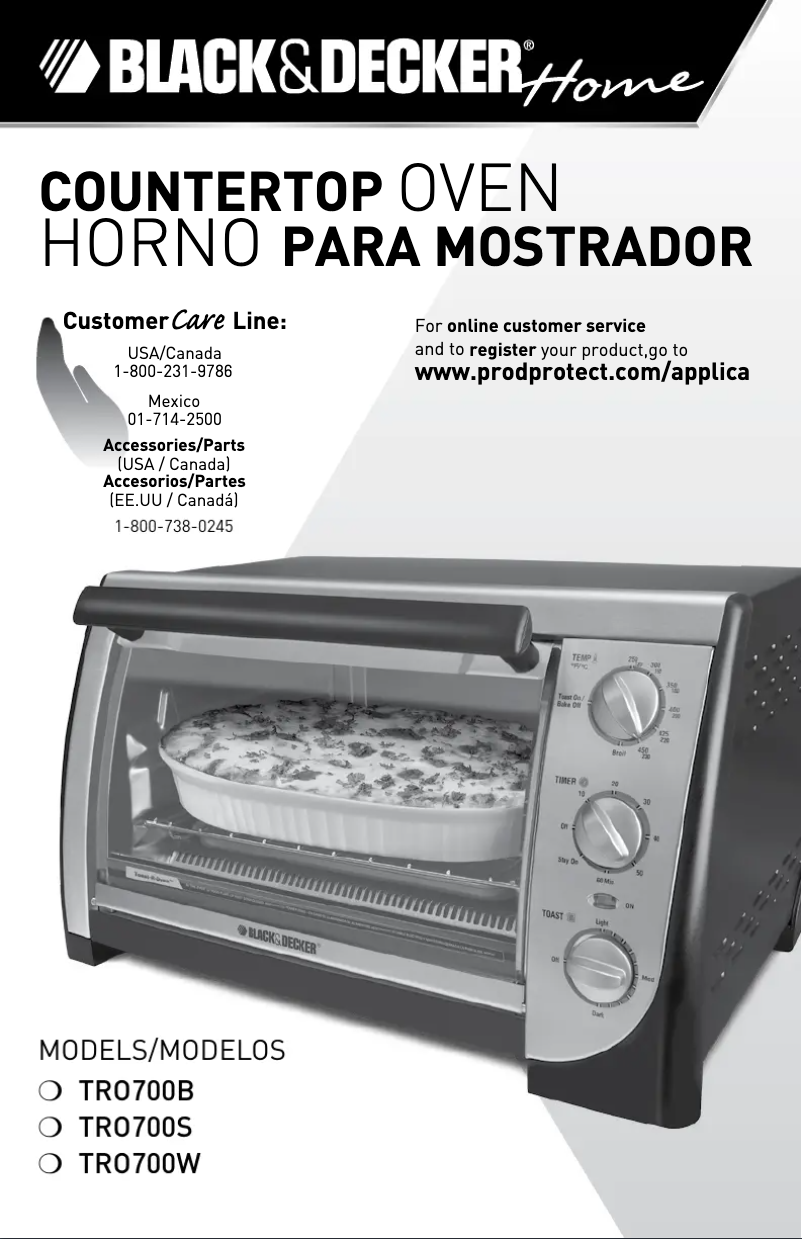 Page 1 of the manual User Manual Black & Decker TRO700W