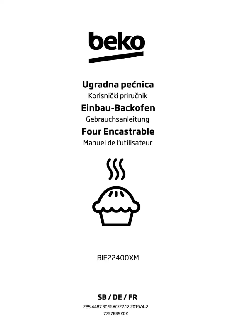 Image de la première page du manuel de l'appareil BIE22400XM