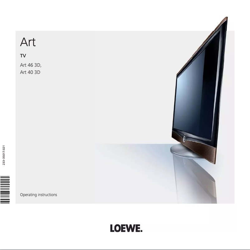 Page n°1 - Manuel utilisateur Loewe ART 40 3D