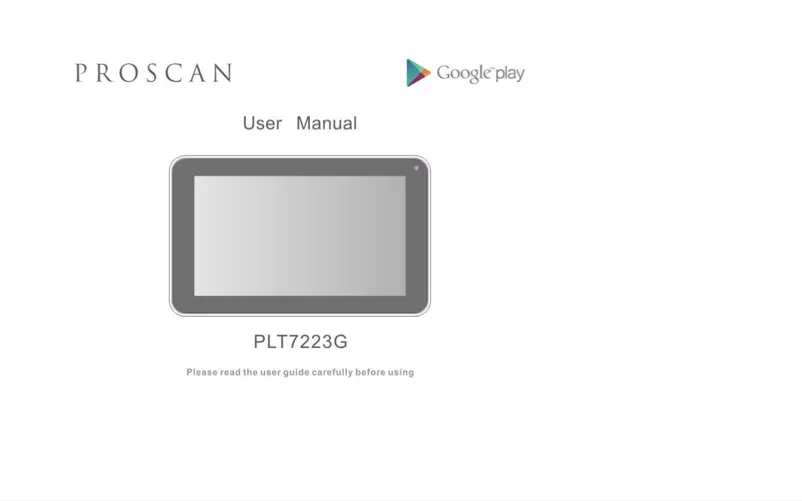 Page n°1 - Manuel utilisateur Proscan PLT7223-K8G