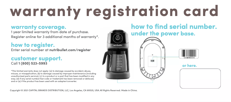 Image de la première page du manuel de l'appareil Brew Choice