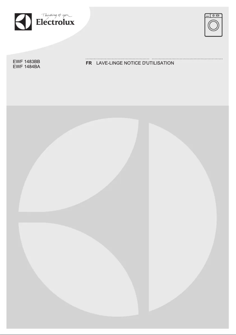 Page n°1 - Manuel utilisateur Electrolux EWF1484BA