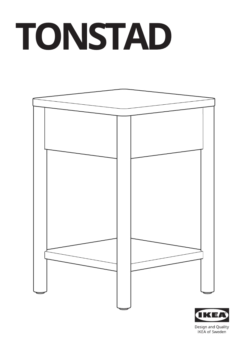 Image de la première page du manuel de l'appareil TONSTAD 804.893.22