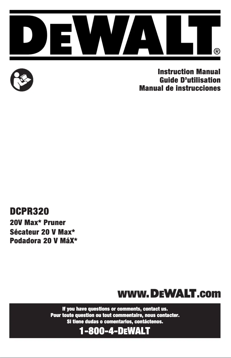 Page n°1 - Manuel utilisateur Black & Decker BCPR320