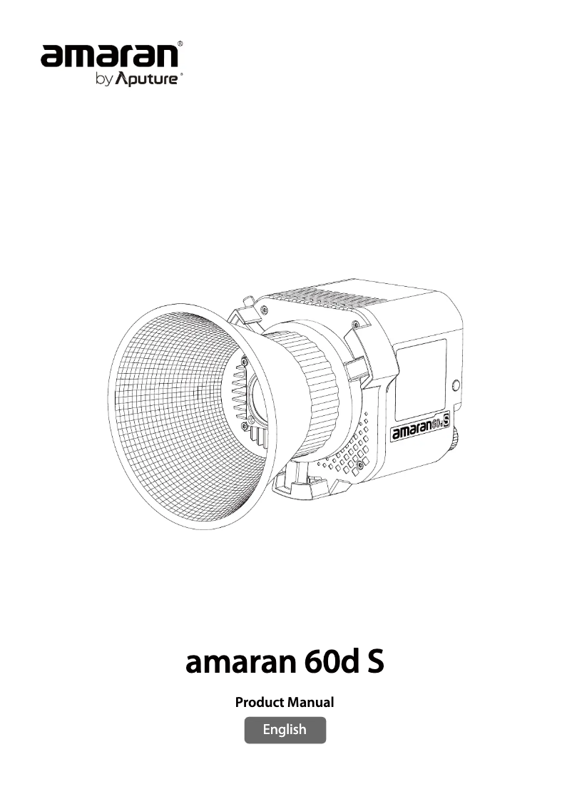 Page 1 de la notice Manuel utilisateur Amaran 60D S