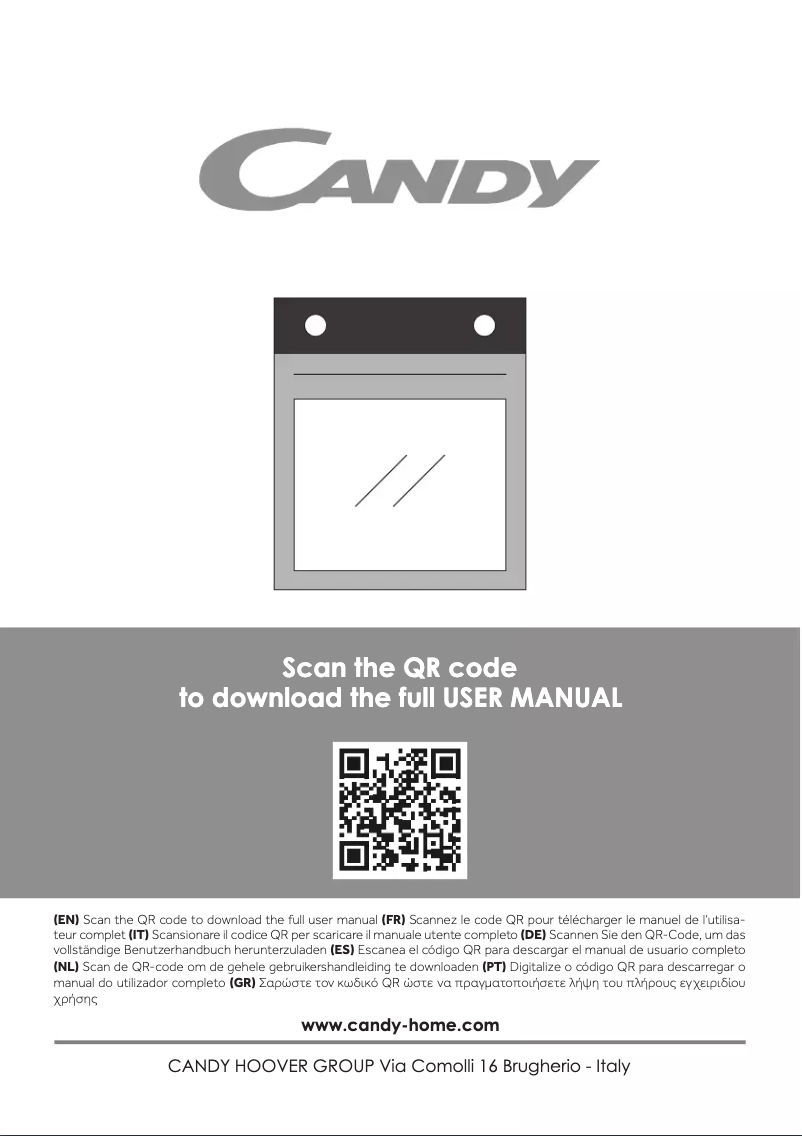 Page 1 de la notice Manuel utilisateur Candy FCM925XRLE0