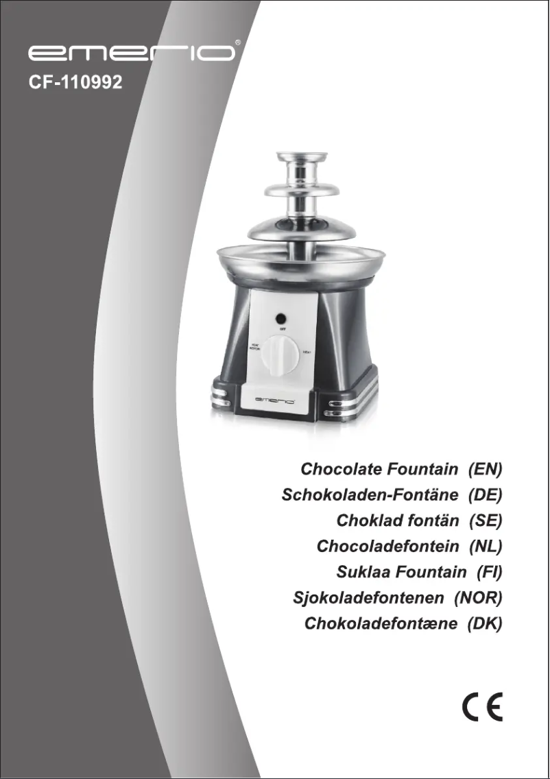 Page 1 de la notice Manuel utilisateur Emerio CF-110992