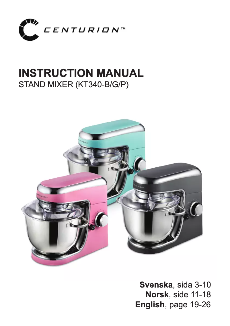 Image de la première page du manuel de l'appareil KT340B