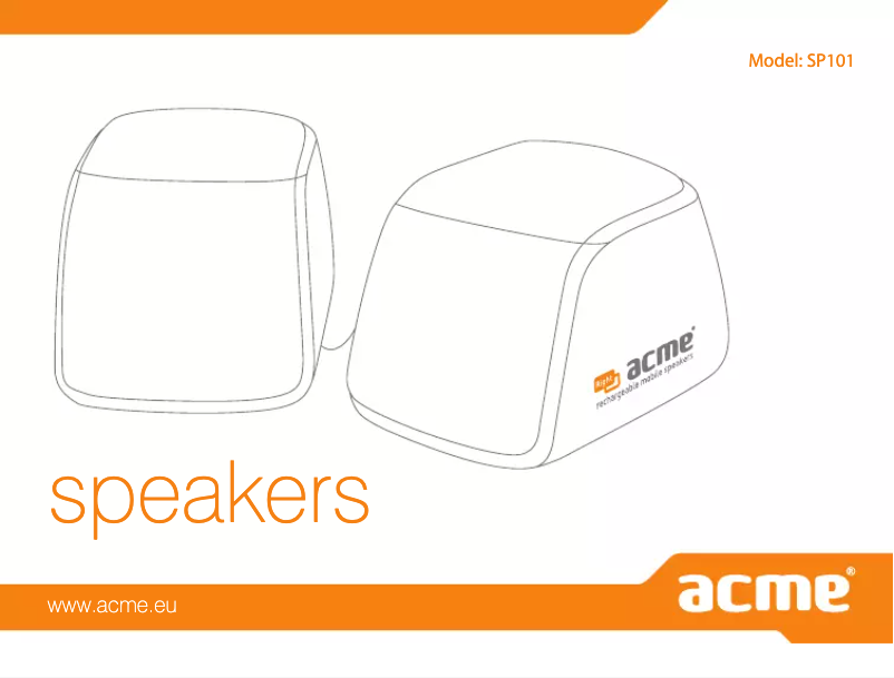 First page image of the manual for SP101