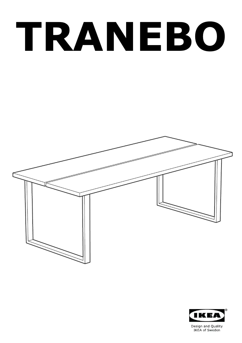 Image de la première page du manuel de l'appareil TRANEBO 804.929.42