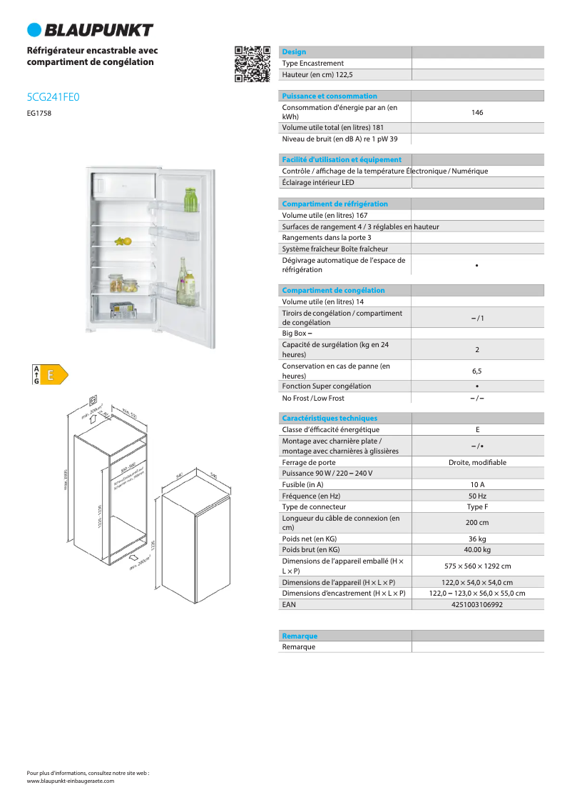 Image de la première page du manuel de l'appareil 5CG241FE0
