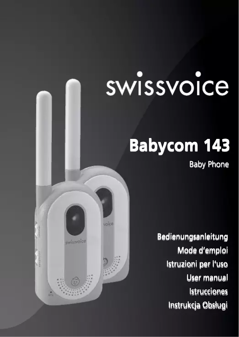 Page 1 de la notice Mode d'emploi Swissvoice Babycom 143