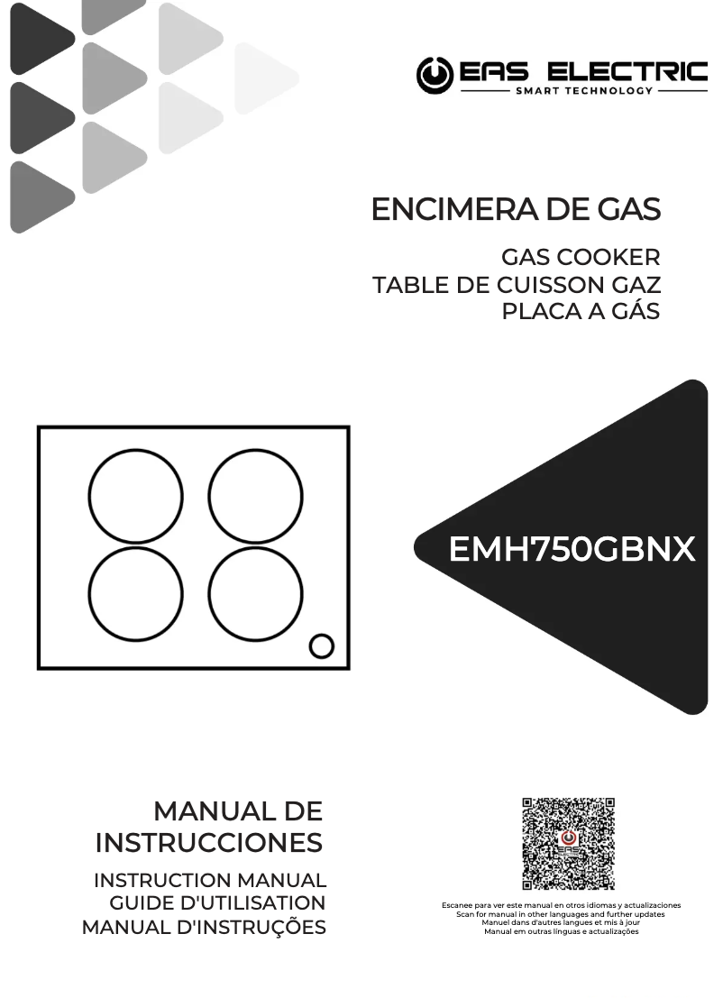 Page n°1 - Manuel utilisateur EAS Electric EMH750GBNX