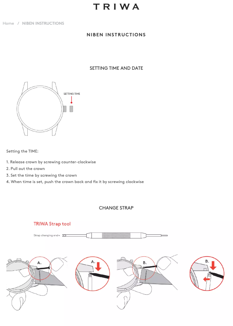 Imagen de la primera página del manual del dispositivo Niben