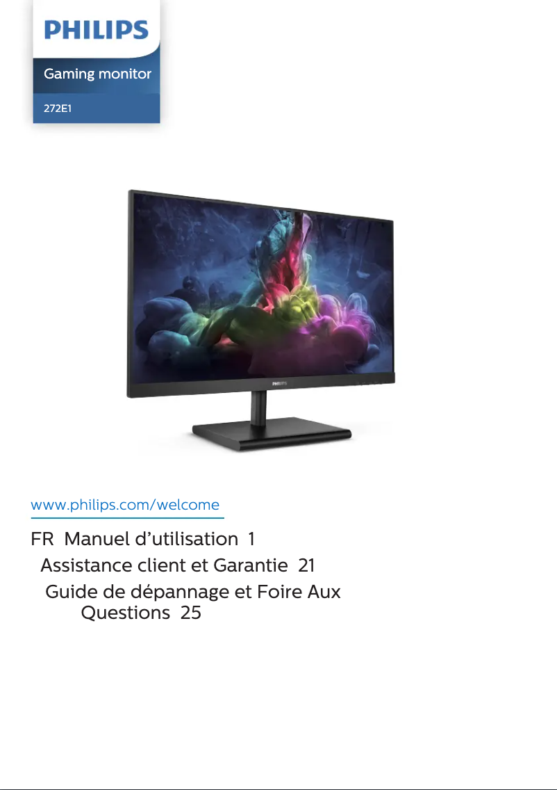 Image de la première page du manuel de l'appareil 272E1GAJ