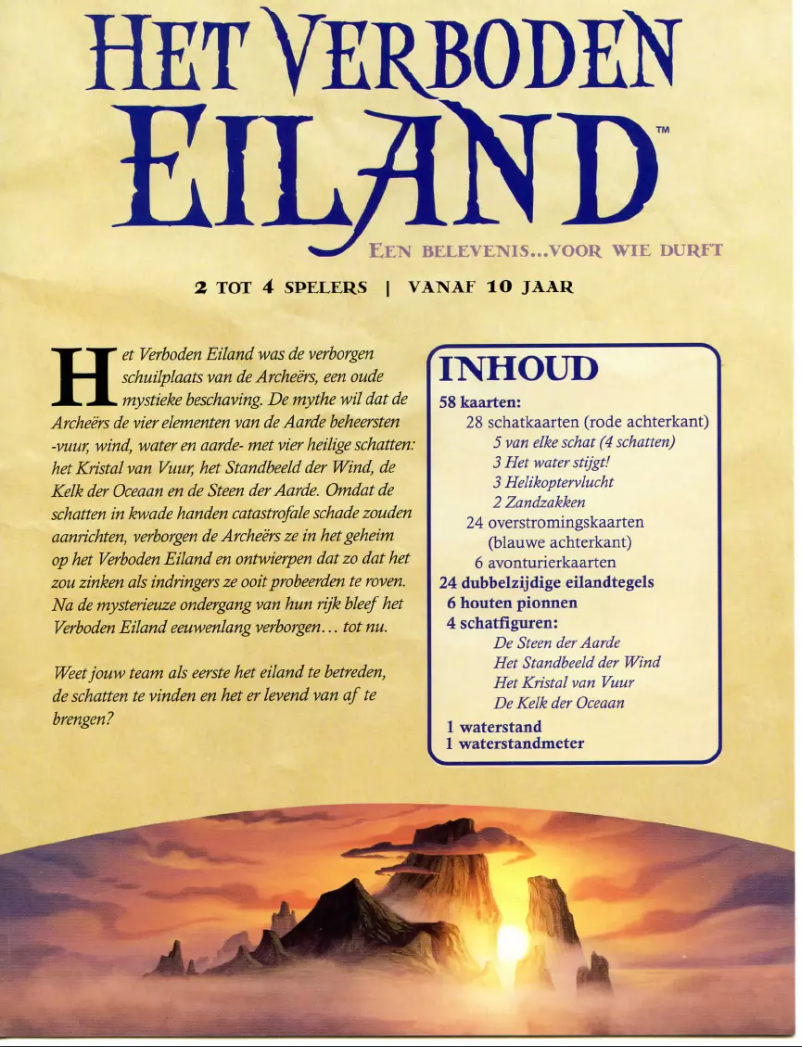 Page n°1 - Manuel utilisateur White Goblin Games Het Verboden Eiland