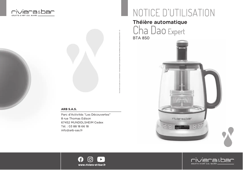 Imagen de la primera página del manual del dispositivo BTA850