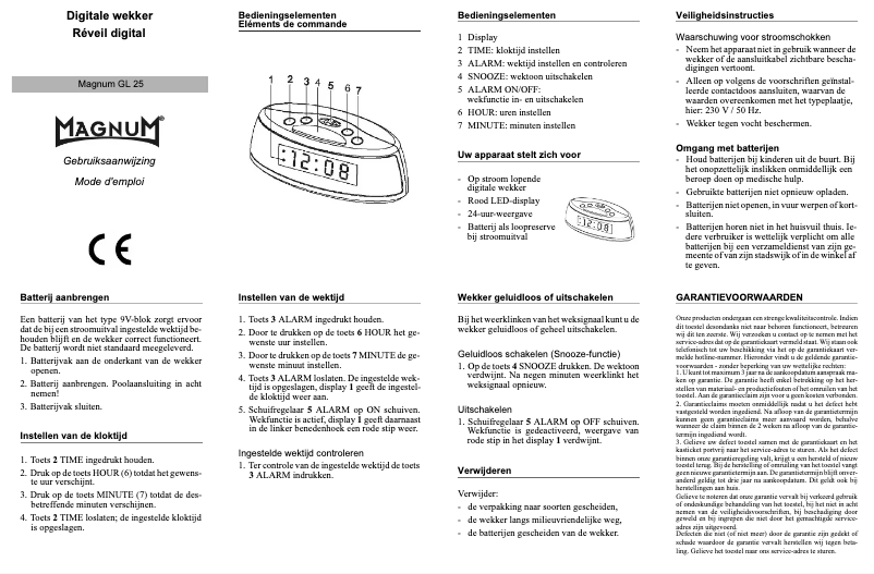 Image de la première page du manuel de l'appareil GL25