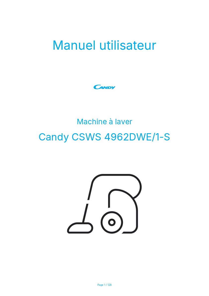 Image de la première page du manuel de l'appareil CSWS 4962DWE/1-S