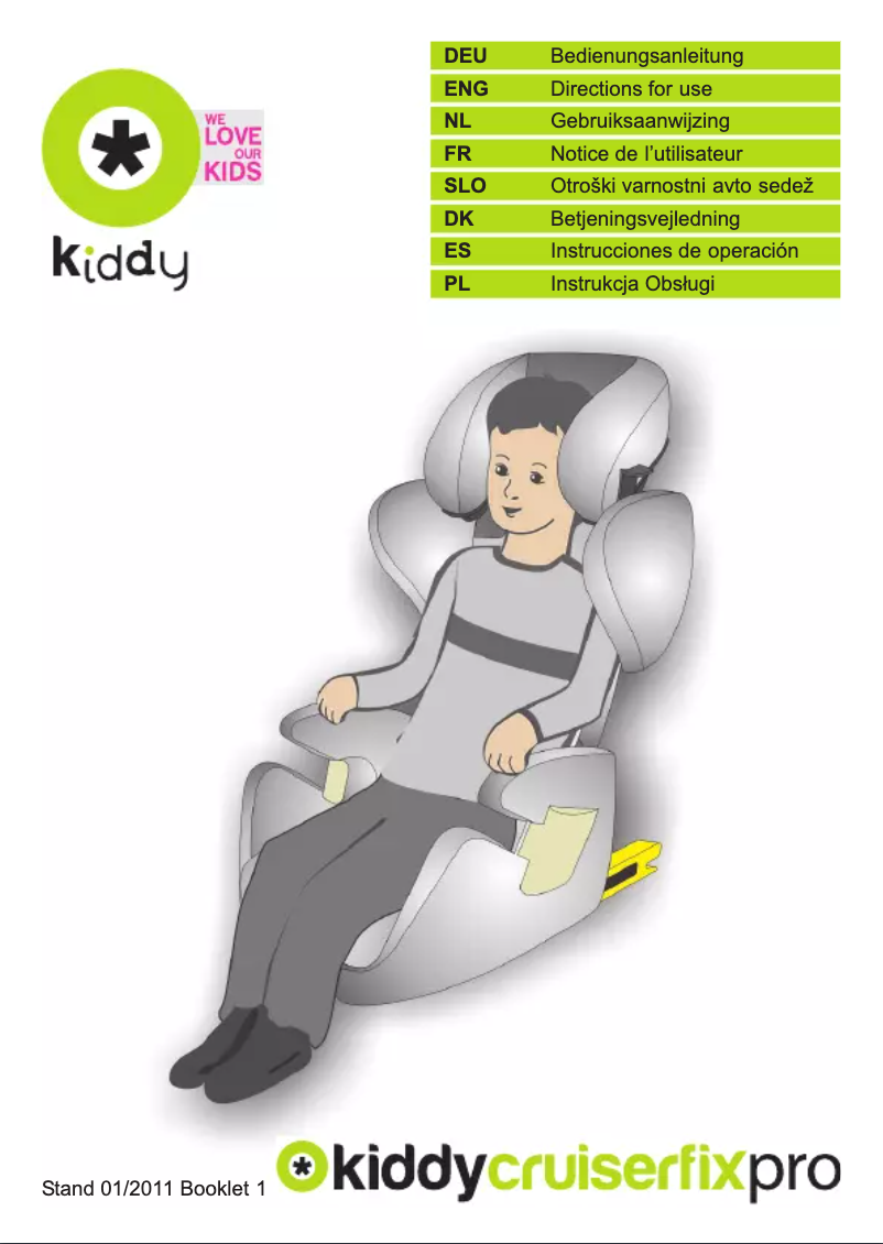 Page 1 de la notice Manuel utilisateur kiddy Cruiserfix Pro