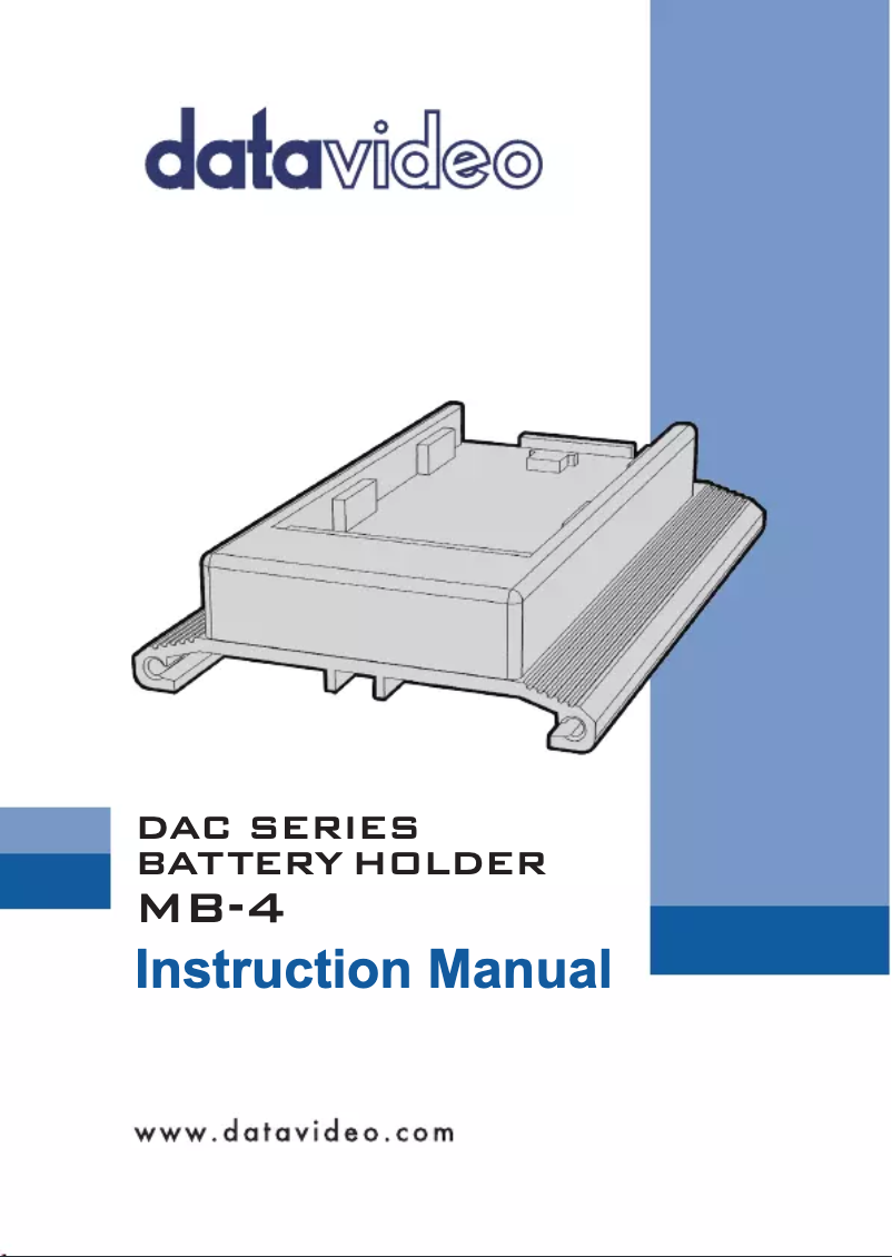 Image de la première page du manuel de l'appareil MB-4