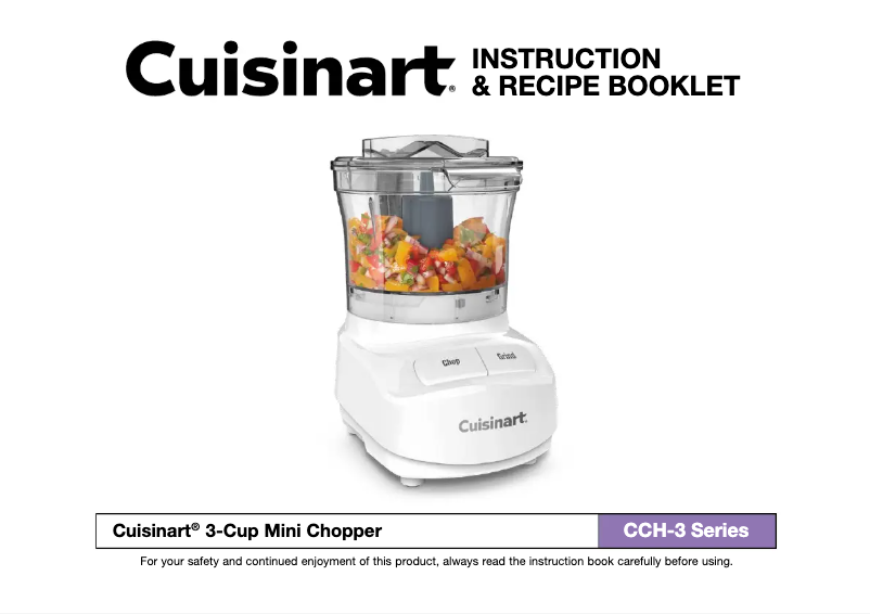 Image de la première page du manuel de l'appareil CCH-3