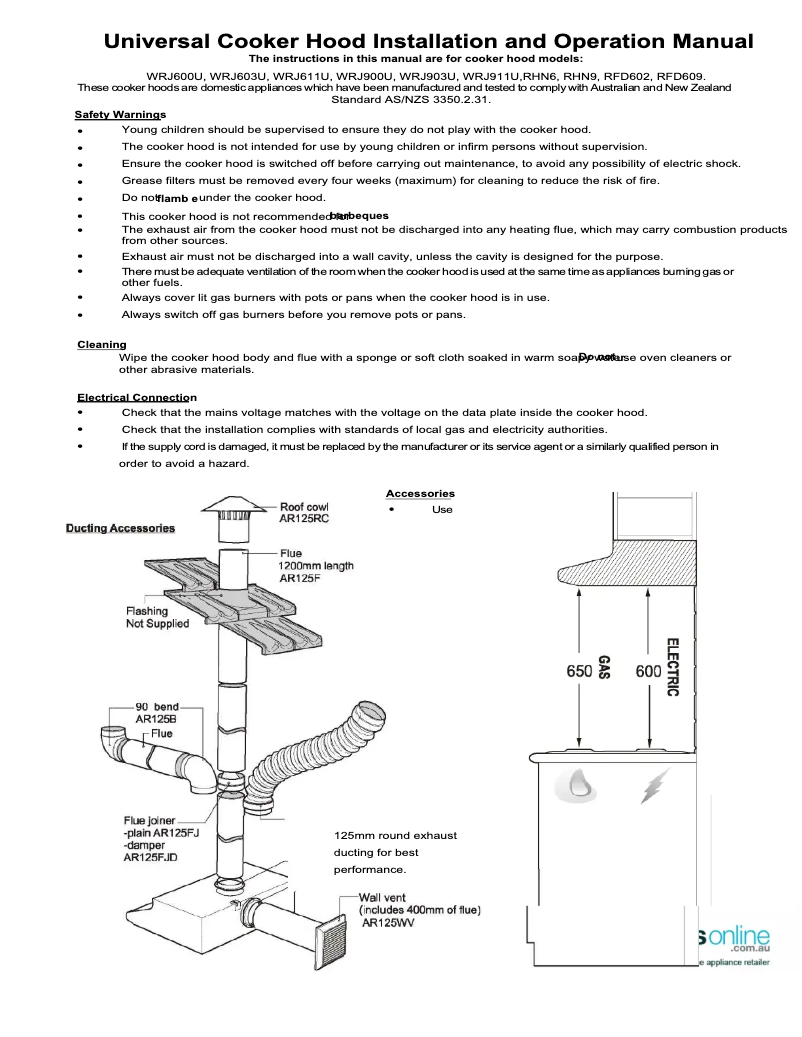 Image de la première page du manuel de l'appareil WRJ903UW