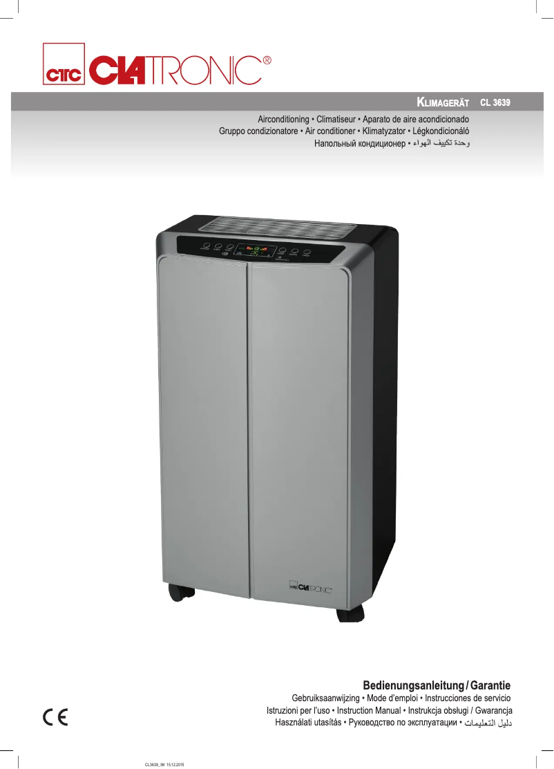 Página 1 del manual Manual de usuario Clatronic CL 3639