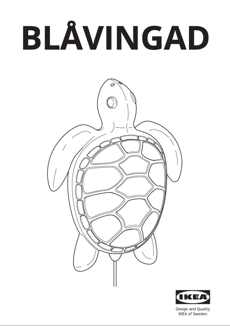 Page 1 de la notice Manuel utilisateur Ikea BLÅVINGAD 505.265.71