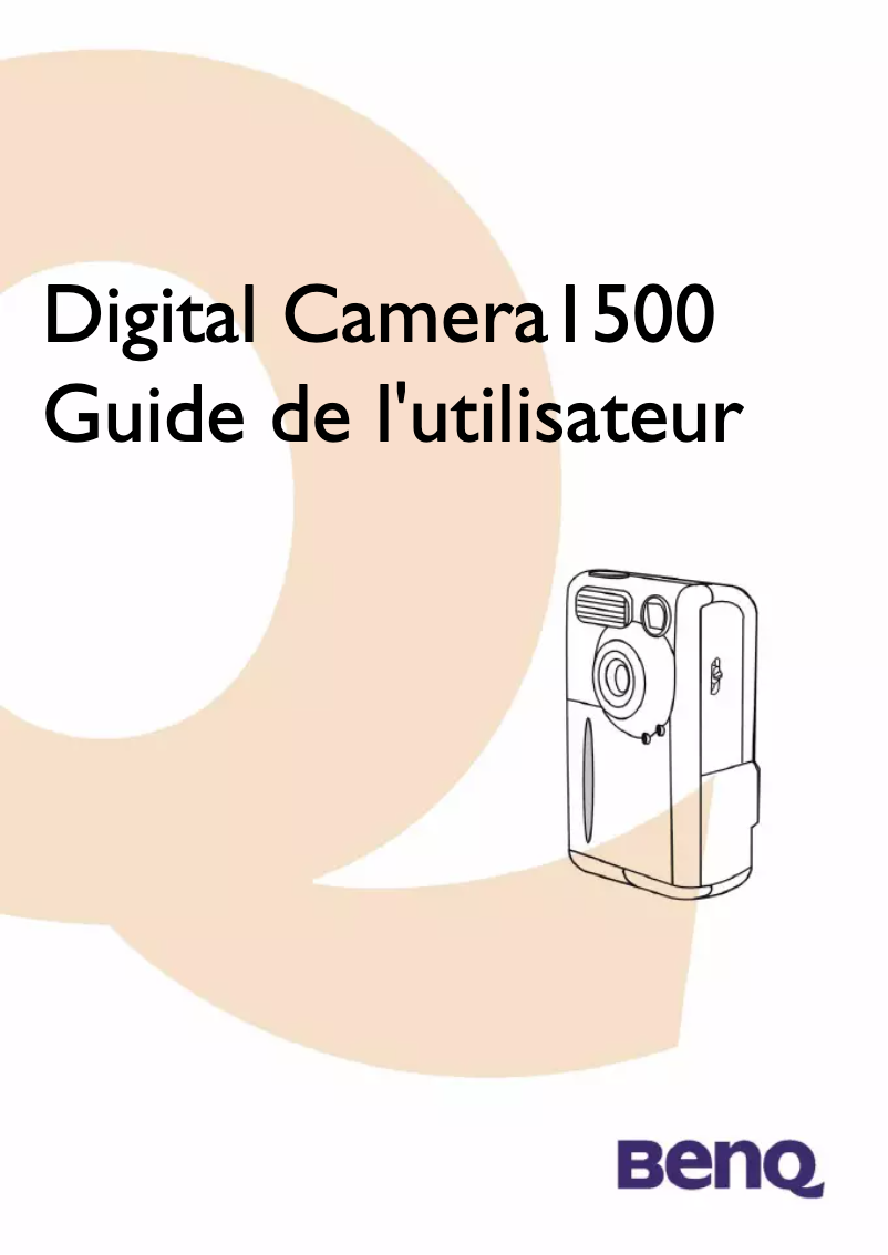 Page 1 de la notice Manuel utilisateur BenQ DC 1500