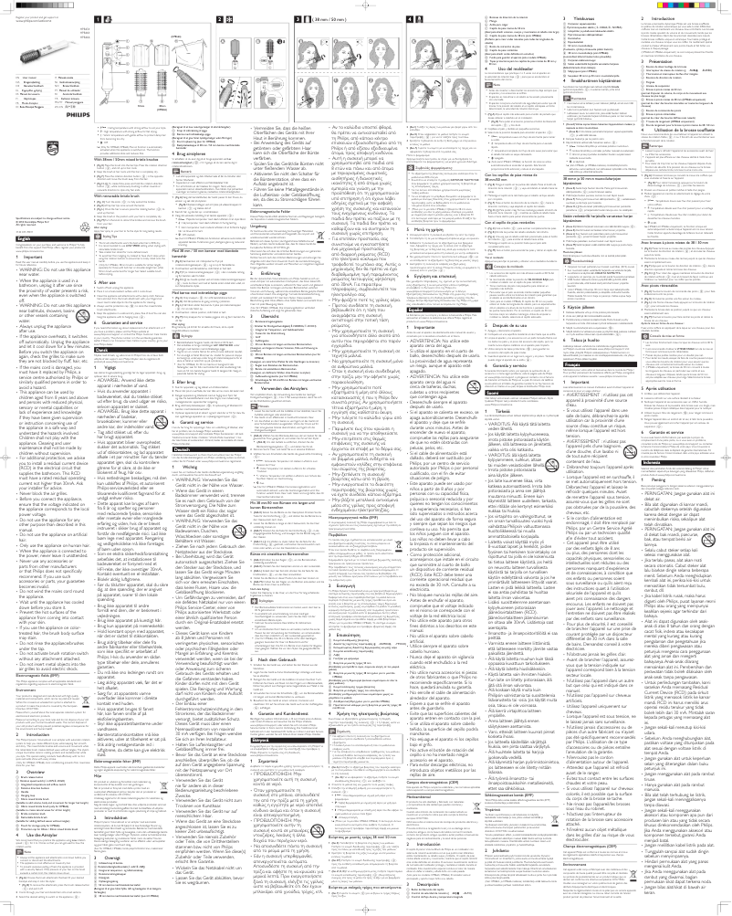 Page 1 de la notice Manuel utilisateur Philips Airstyler HP8654