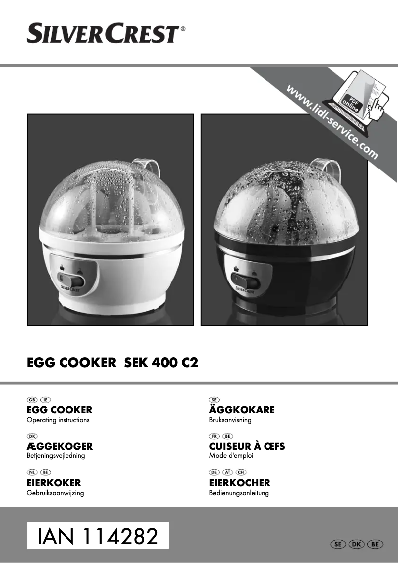 Page 1 de la notice Manuel utilisateur SilverCrest SEK 400 C2