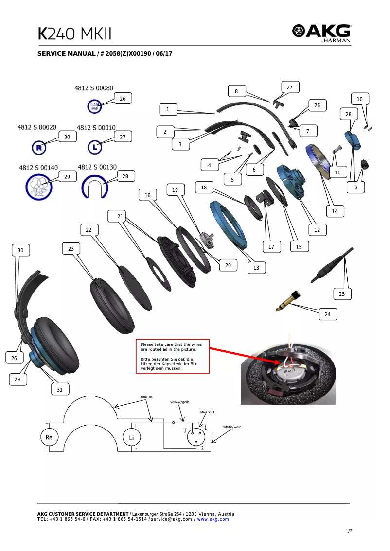 Image de la première page du manuel de l'appareil K240 MKII
