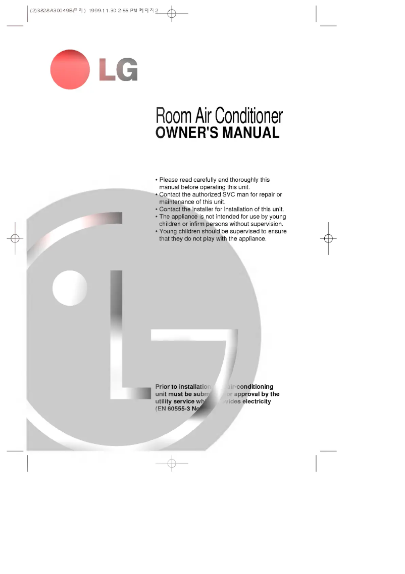 Image de la première page du manuel de l'appareil LS-K2420CL