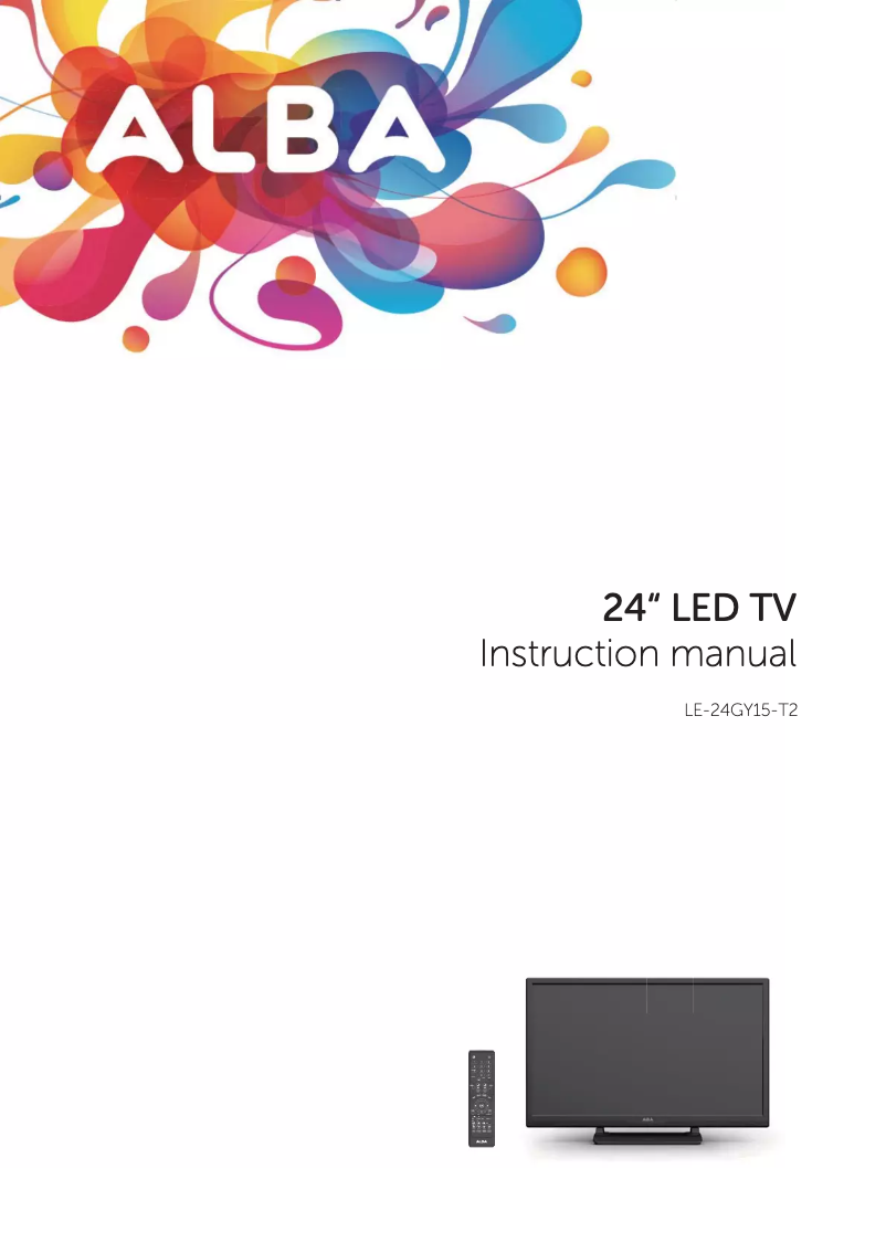 Image de la première page du manuel de l'appareil LE-24GY15-T2