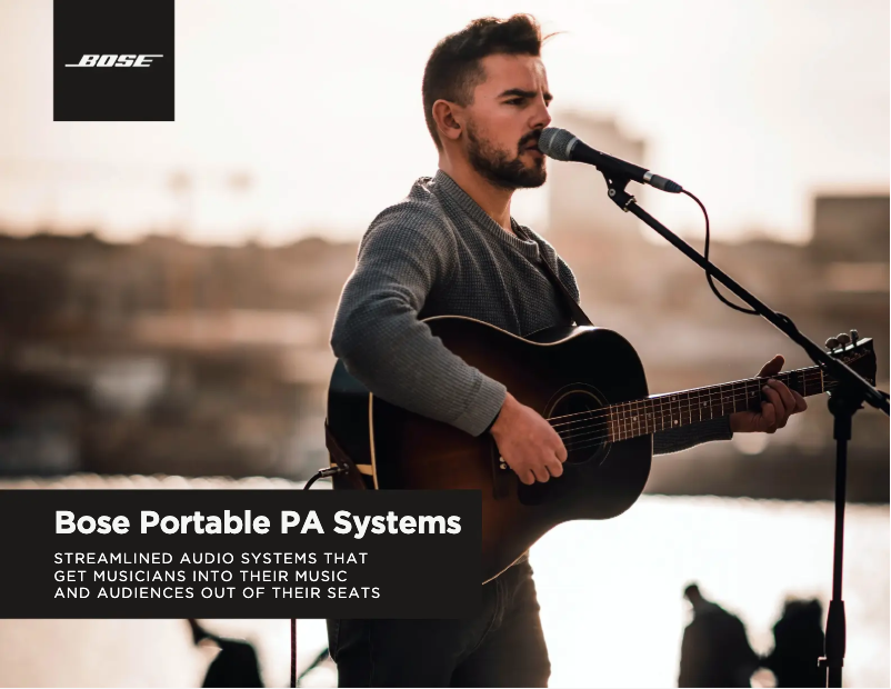 Page 1 de la notice Brochure Bose L1 Pro8