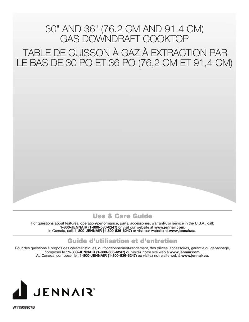 Page n°1 - Manuel utilisateur Jenn-Air JGD3536GB