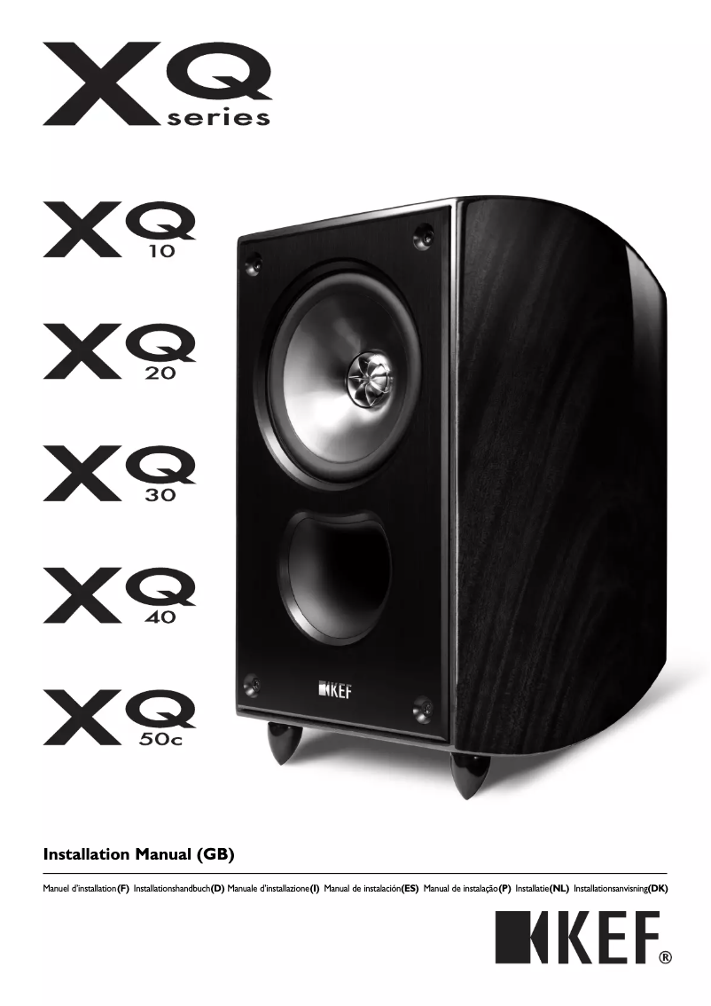 Page n°1 - Manuel utilisateur KEF XQ10