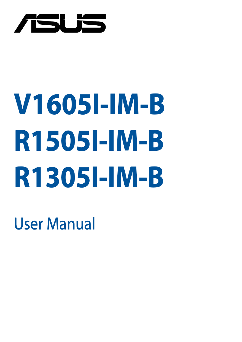 Page 1 de la notice Manuel utilisateur Asus R1505I-IM-B