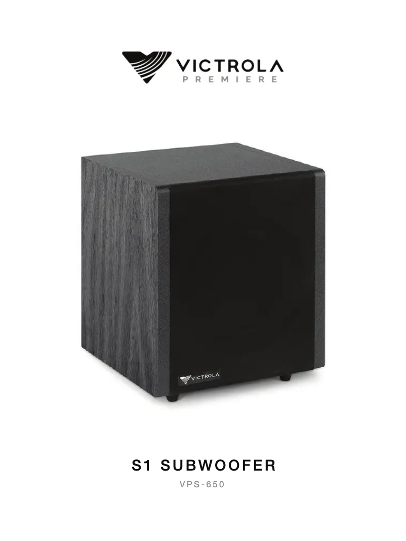 Página 1 del manual Manual de usuario Victrola S1 VPS-650