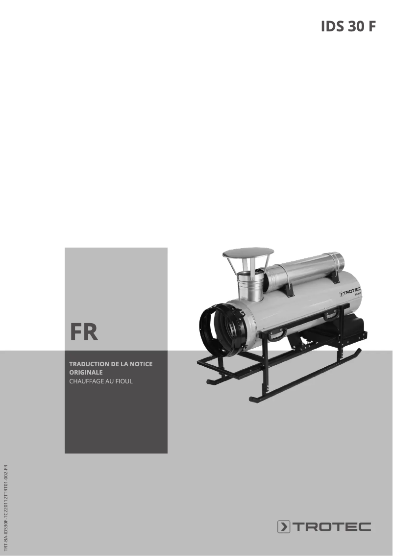 Page n°1 - Manuel utilisateur Trotec IDS 30 F