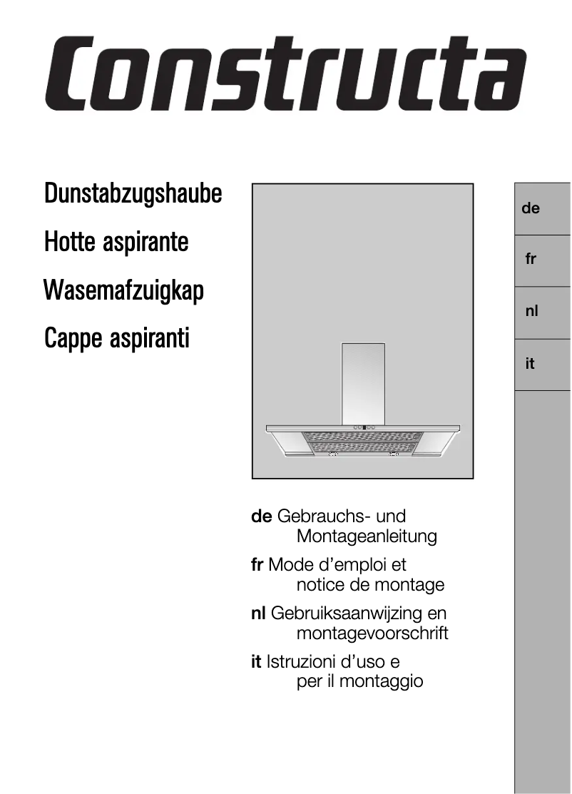 Page 1 de la notice Manuel utilisateur Constructa CD91350