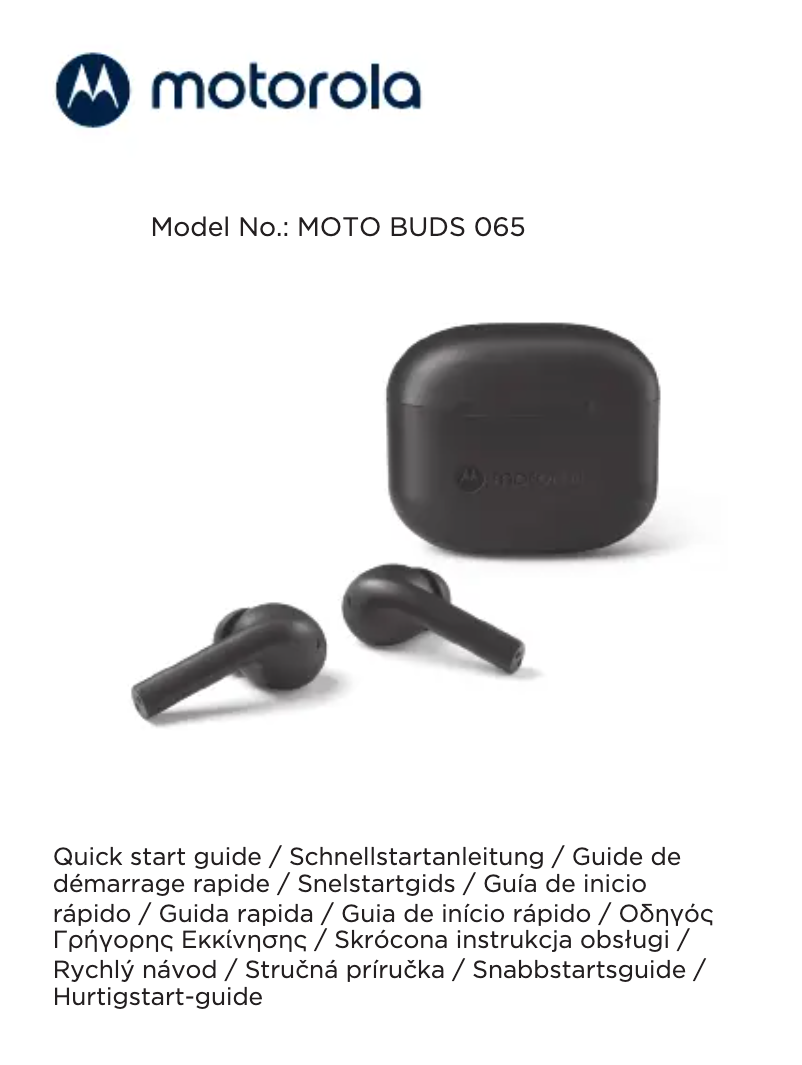 Page n°1 - Manuel utilisateur Motorola Moto Buds 135