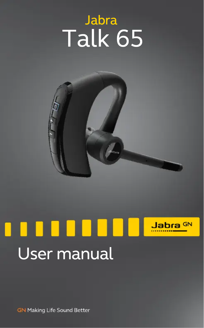 Page n°1 - Manuel utilisateur Jabra Talk 65