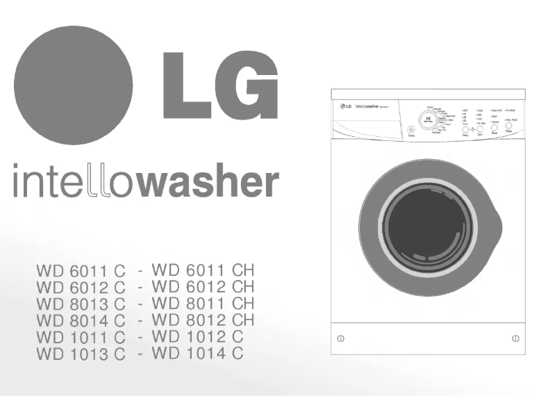 Página 1 del manual Manual de usuario LG WD-8014C