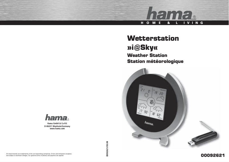 Image de la première page du manuel de l'appareil I at Sky 92621