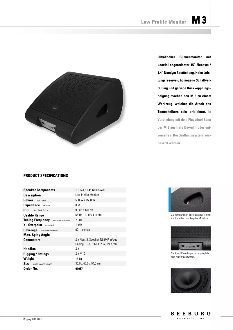 Page n°1 - Manuel utilisateur Seeburg M3